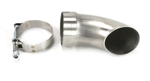 Dougs Exhaust Hardware #DEC225ATD - Doug's Headers DEC225ATD Electric Cut-Out 2 1/4" Stainless Steel Turn Down Each