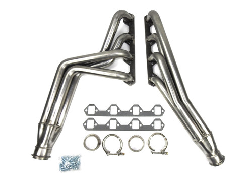 JBA Headers & Manifolds #6618S - JBA Long Tube Header 66-77 Bronco 260-302 SBF 1 5/8" Primary Raw 409 6618S