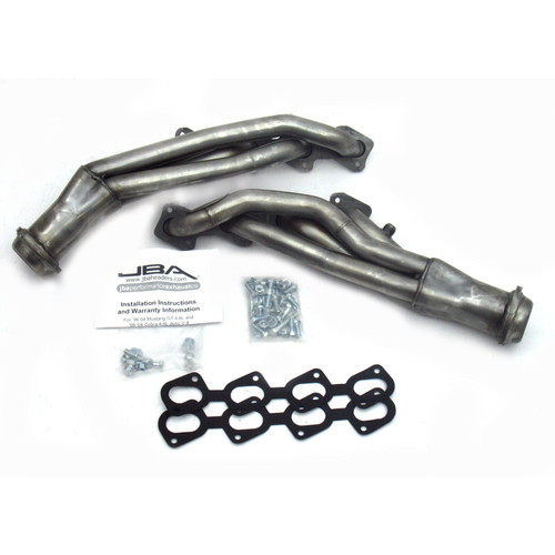 JBA Headers & Manifolds #6635S - JBA Long Tube Header 99-04 Mustang 4.6L 4V 1 5/8" Primary Raw 409 6635S