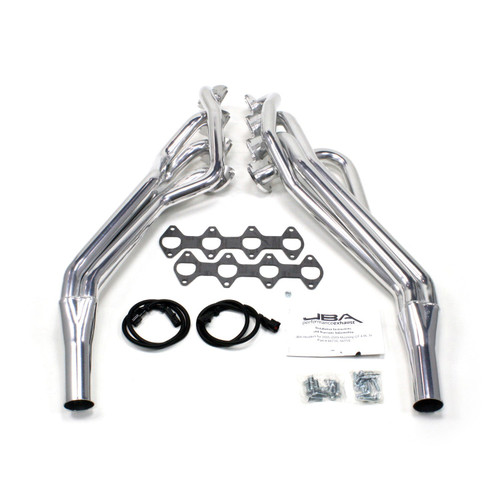 JBA Headers & Manifolds #6675SJS - JBA Long Tube Header 05-10 Mustang 4.6L 3V 1 5/8" Primary Silver Ctd 6675SJS