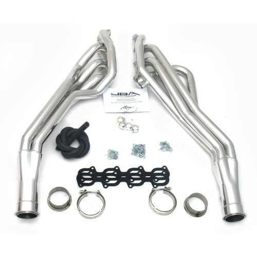 JBA Headers & Manifolds #6695SJS - JBA Long Tube Header 07-14 GT500 5.4/5.8L 4V 1 3/4" Primary Silver Ctd 6695SJS