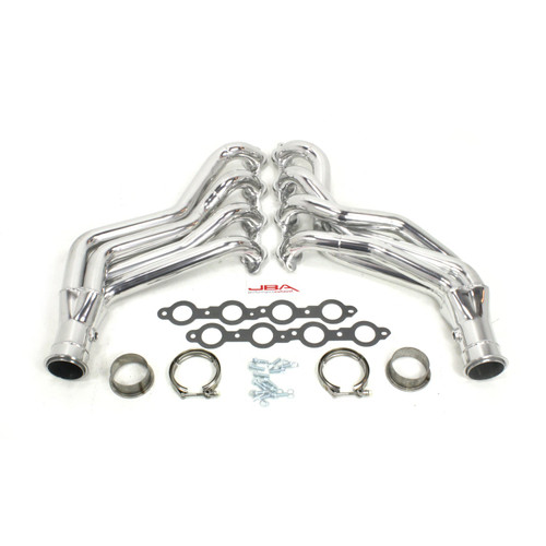 JBA Headers & Manifolds #6815SJS - JBA Long Tube Header 14-17 Chevy 'SS' 6.2L LS 1 7/8" Primary Silver Ctd 6815SJS