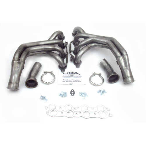 JBA Headers & Manifolds #6817S - JBA Long Tube Header 97-00 Corvette 5.7L LS 1 3/4" Primary Raw 409 6817S