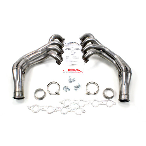 JBA Headers & Manifolds #6819S - JBA Long Tube Header 05-13 Corvette 6.0/6.2L LS 1 3/4" Primary Raw 409 6819S