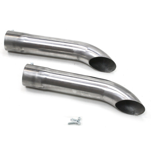 Patriot Catback #H3817 - Patriot Exhaust H3817 Exhaust Turnout Raw Inlet/Outlet 3 1/2 Inch Length 20 Inch Pair Raw Steel