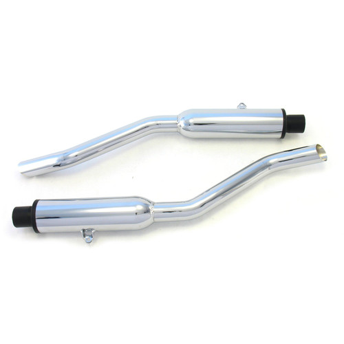 Patriot Muffler #H3833 - Patriot Exhaust H3833 Muffler XKE Resonator Chrome