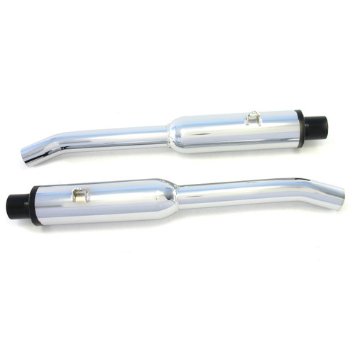 Patriot Muffler #H3834 - Patriot Exhaust H3834 Muffler XKE Resonator Chrome