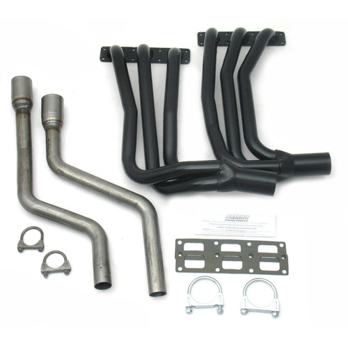 Patriot Headers & Manifolds #H4830 - Patriot Long Tube Header 61-71 Jaguar XKE 3.8-4.2L 1 5/8" Primary 2 1/2" Collector Hi Temp Black Coated H4830