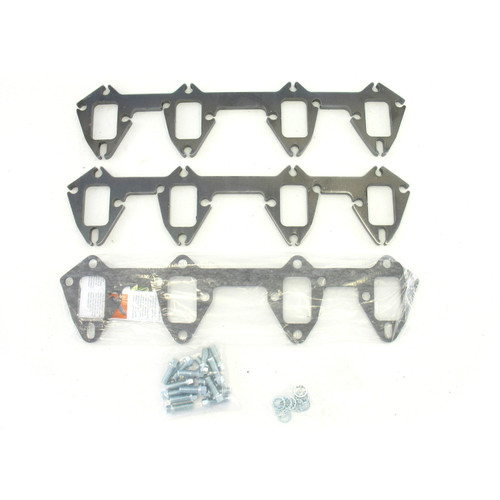 Patriot Headers & Manifolds #H7829 - Patriot Exhaust H7829 Header Flange Pair Ford FE 390-428 16 Bolt Car Tube Diameter 2"-2 1/8" Rectangular Port