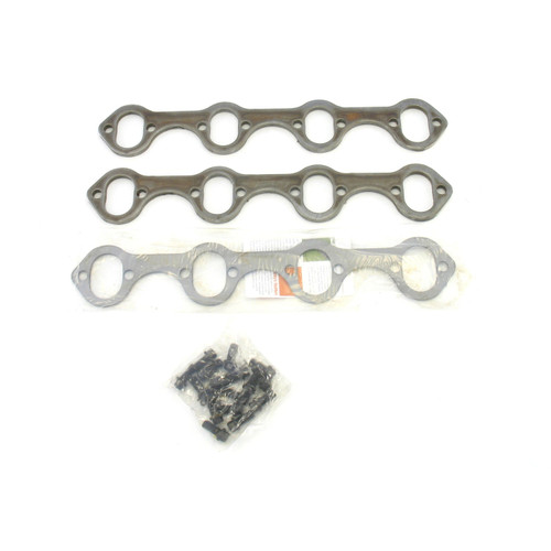 Patriot Headers & Manifolds #H7870 - Patriot Exhaust H7870 Header Flange Pair Ford 260-351W Tube Diameter 1 5/8"-1 3/4" Oval Port