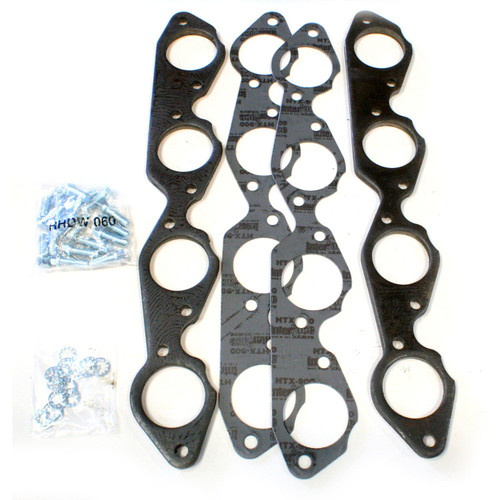 Patriot Headers & Manifolds #H7886 - Patriot Exhaust H7886 Header Flange Kit Chevrolet Big Block 2 1/8" Round Port 3/8"