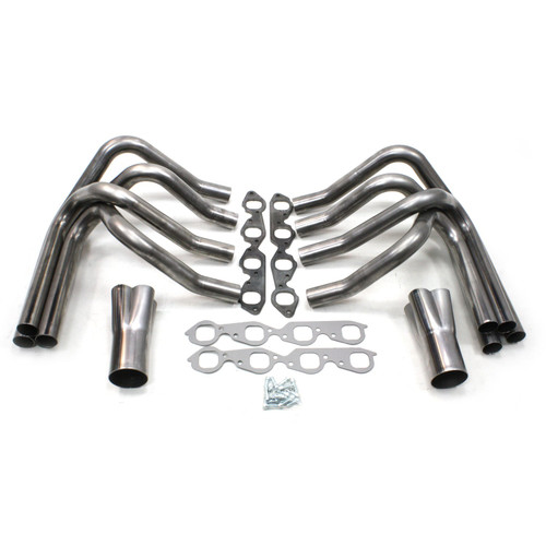 Patriot Headers & Manifolds #H8005 - Patriot Race Car Weld Up Header Sprint Car Style 265-400 SBC 2" Primary 3 1/2" Cone Raw Steel H8005