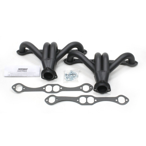 Patriot Headers & Manifolds #H8019-B - Patriot Tight Tuck Header 08-48 Street Rod 265-400 SBC 1 5/8" Primary 2 1/2" Collector Hi Temp Black Coate