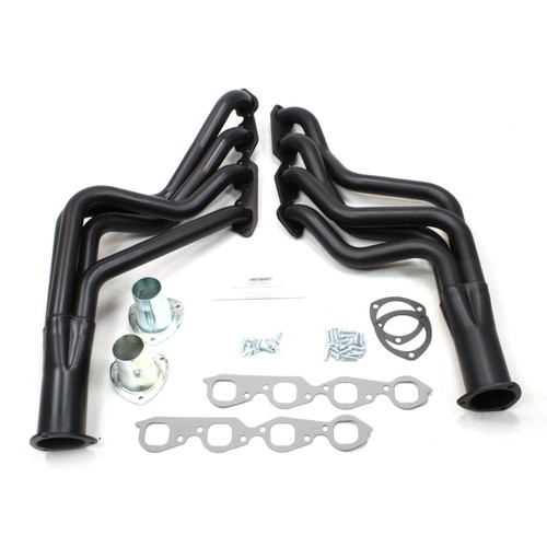 Patriot Headers & Manifolds #H8024-B - Patriot Long Tube Header 70-77 F, A, G Body 396-502 BBC 1 7/8" Primary 3 1/2" Collector Hi Temp Black Coat
