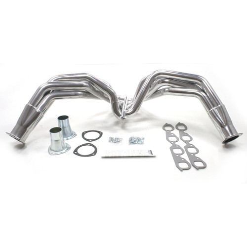Patriot Headers & Manifolds #H8035-1 - Patriot Fenderwell Header 55-57 Chevrolet 396-502 BBC 2" Primary 3 1/2" Collector Silver Ceramic Coated H8035-1