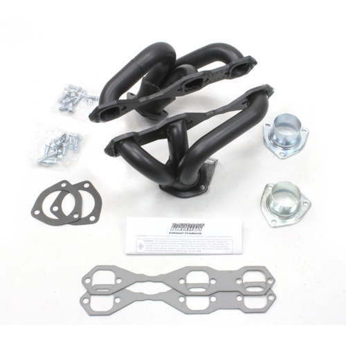 Patriot Headers & Manifolds #H8067-B - Patriot Tight Tuck Header 08-67 Street Rod 4.3 V6 Chevy 1 1/2" Primary 2 1/2" Collector Hi Temp Black Coat