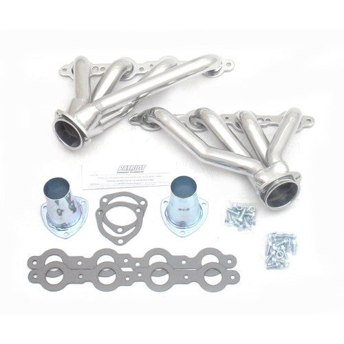 Patriot Headers & Manifolds #H8076-1 - Patriot Mid Length Header 67-9 F-Body, 68-74 X-Frame 4.8-6.2L LS Engine Swap 1 5/8" Primary 3" Collector S