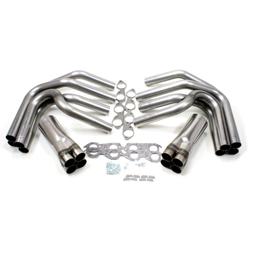 Patriot Headers & Manifolds #H8095 - Patriot Race Car Weld Up Header Sprint Car 396-502 BBC 2 1/2" Primary 5" Collector Raw Steel H8095