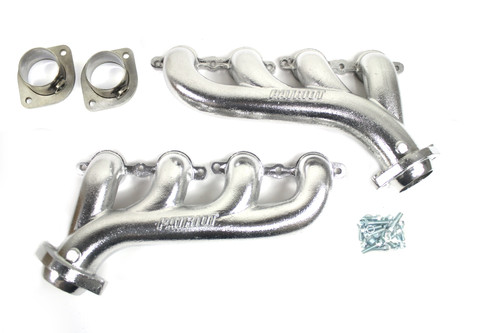 Patriot Headers & Manifolds #H8097-1 - Patriot Cast High Flow Manifold GM 4.8-6.2L LS Engine Swap 1908-1967 Street Rods 2 1/2" Collector Silver C