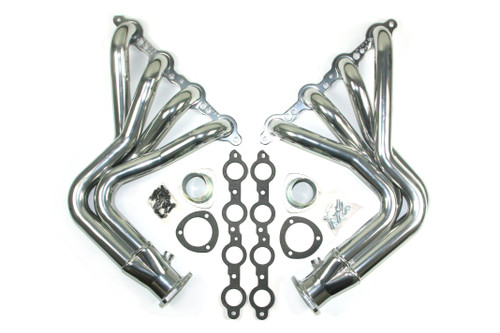 Patriot Headers & Manifolds #H8098-1 - Patriot Long Tube Header Various M-II LS Swap 4.8-6.2L LS Swap 1 3/4" Primary 3" Collector Silver Ceramic