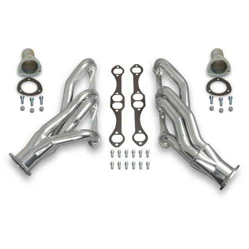 Patriot Headers & Manifolds #H8099-1 - Patriot Mid Length Header 67-88 F, G, A Body 265-400 SBC 1 3/4" Primary 3" Collector Silver Ceramic Coated