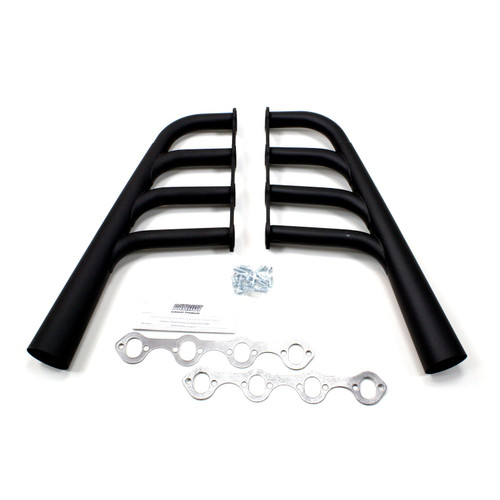 Patriot Headers & Manifolds #H8471 - Patriot Tradtional Lakester Header 08-48 Street Rod Ford 260-351W High Temp Black H8471