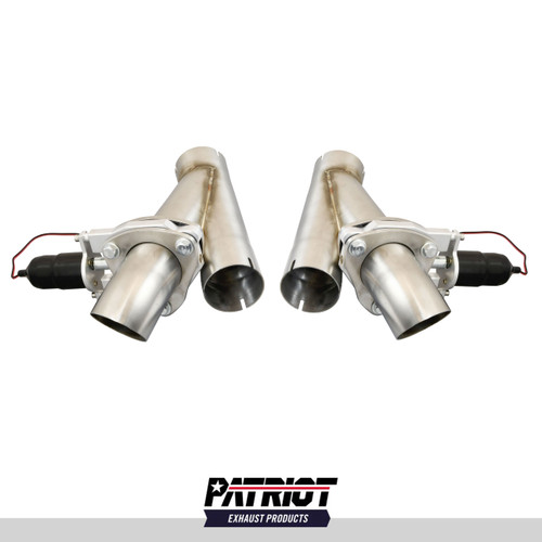 Patriot Exhaust Hardware #PEC250K - Patriot 2.5" Electric Cutout Dual System w/remote PEC250K