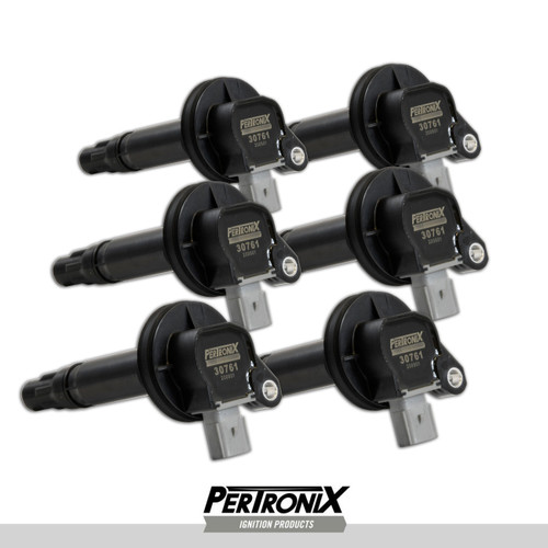 PerTronix Ignition Coils - Upgrade #30766 - Pertronix Flame-Thrower Coil Ford V6 Ecoboost 3.5L ; 2-Pin Gray Connector; 2010-12; Set Of 6; Optimiz