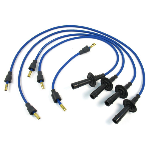 PerTronix Ignition #704301 - PerTronix 704301 Flame-Thrower Spark Plug Wires 4 cyl VW Custom Fit Blue
