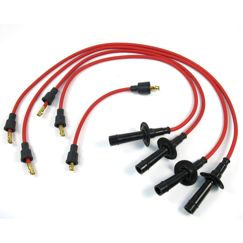 PerTronix Ignition #704401 - PerTronix 704401 Flame-Thrower Spark Plug Wires 4 cyl VW Custom Fit Red