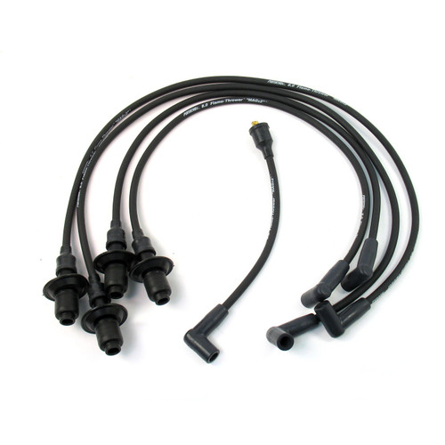 PerTronix Ignition #804202 - PerTronix 804202 Flame-Thrower Spark Plug Wires 4 cyl 8mm VW Male Cap Black