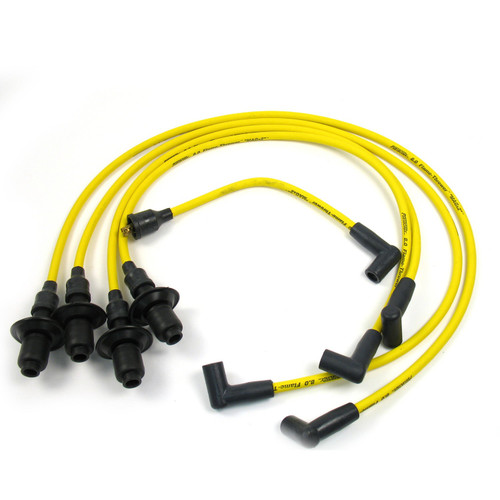 PerTronix Ignition #804505 - PerTronix 804505 Flame-Thrower Spark Plug Wires 4 cyl 8mm VW Male Cap Yellow