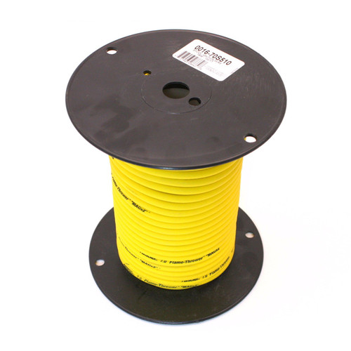 PerTronix Ignition #70S510 - Pertronix 70S510 Flame-Thrower Spark Plug Wire 7Mm Yellow With Black Script 100 Foot Spool