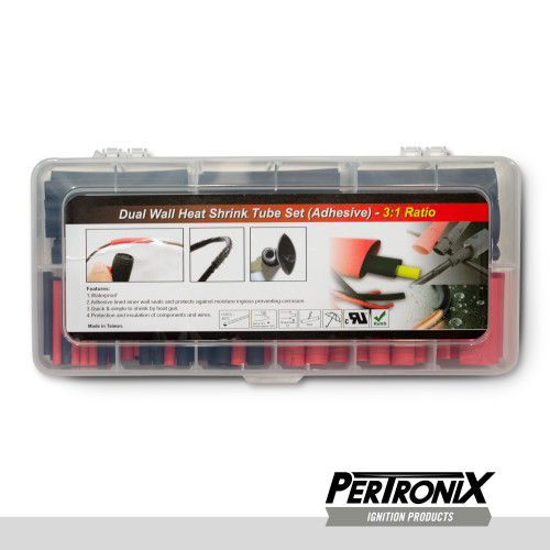 PerTronix Tools #A2010 - Pertronix Ignition Dual Wall Heat Shrink Tube Kit 106 Pcs. Contains