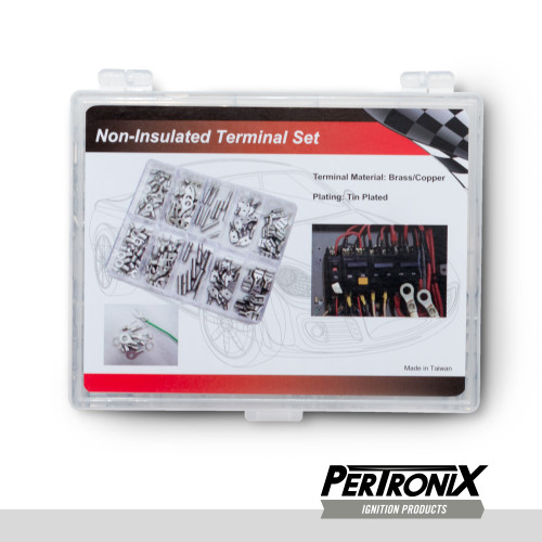 PerTronix Tools #A2031 - Pertronix Ignition Connector Kit (150Pcs). Contains #6 Spade Terminals, Butt Connector, #6 Ring Terminals