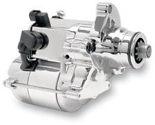 Spyke Engine Components #412210 - Spyke Starter, Chrome , 2006-17 Dyna, 2007-17 BT Twin Cam Harley Models
