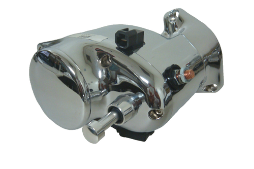 Spyke Engine Components #484155 - Spyke Stealth Starter, Polish w/Push Btn, 1994-'06 BT (Except '06 Dyna)