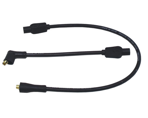 Taylor Ignition #10032 - Taylor Cable 10032 8mm Spiro-Pro black 21.5/9in custom wire set HD Motorcycle 180 degree plug boots