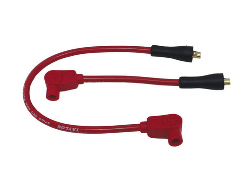 Taylor Ignition #10230 - Taylor Cable 10230 8mm Spiro-Pro red 16/7in custom wire set HD Motorcycle 90 degree plug boots