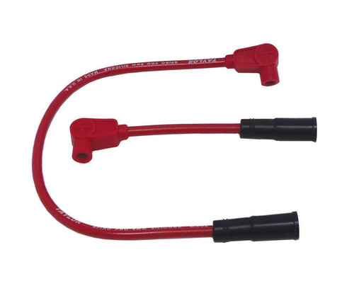 Taylor Ignition #10231 - Taylor Cable 10231 8mm Spiro-Pro red 19/7in custom wire set HD Motorcycle 90 plug boots