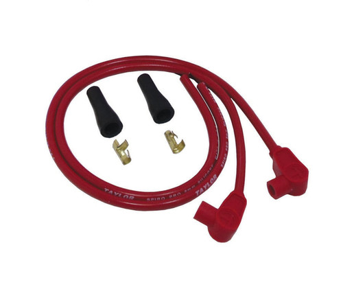 Taylor Ignition #10251 - Taylor Cable 10251 8mm Spiro-Pro red HD Motorcycle Universal Wire Set wire set 90 degree plug boots