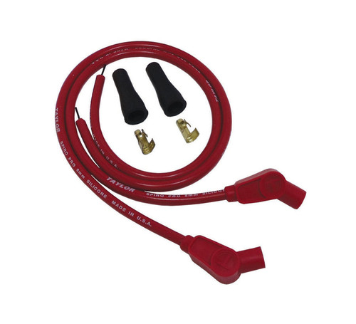 Taylor Ignition #10253 - Taylor Cable 10253 8mm Spiro-Pro red HD Motorcycle Universal Wire Set wire set 135 degree plug boots