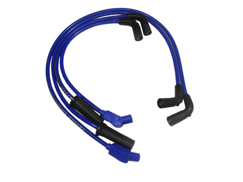 Taylor Ignition #10668 - Taylor Cable 10668 8mm Spiro-Pro blue HD Motorcycle 2014+ Touring FL Series Milwaukee Eight 135 Degree/OE Plug boots