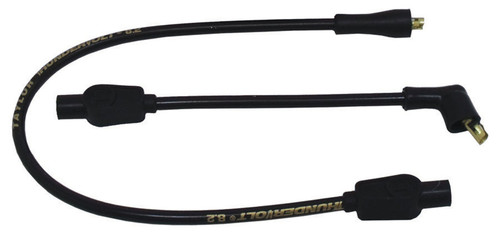 Taylor Ignition #12032 - Taylor Cable 12032 TV 8.2 blk 21.5/9in custom wire set HD Motorcycle 180 degree plug boots
