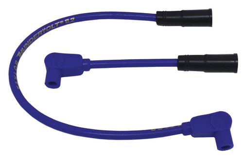 Taylor Ignition #12631 - Taylor Cable 12631 TV 8.2 blue 19/7in custom wire set HD Motorcycle 90 degree plug boots