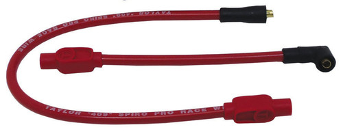 Taylor Ignition #13232 - Taylor Cable 13232 409 Spiro-Pro red 21.5/9in custom wire set HD Evolution HD Motorcycle 180 Degree Plug Boots