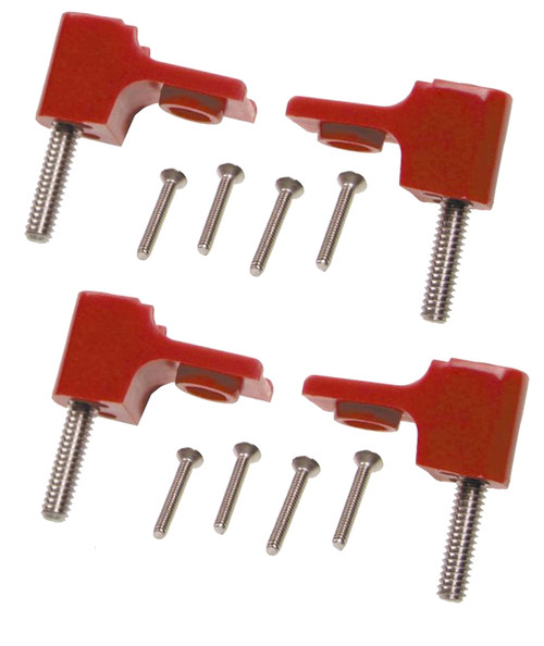 Taylor Tools #42721 - Taylor Cable 42721 Bracket, horizontal red SBC & most Chryslers 4/pkg