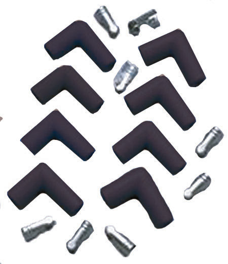 Taylor Tools #46001 - Taylor Cable 46001 Spark Plug Boot/Terminal Kit black 90 deg