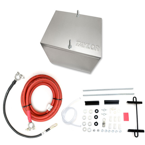 Taylor Wiring Harnesses #48201 - Taylor Cable 48201 Battery Box alum NHRA w/2ga Cables