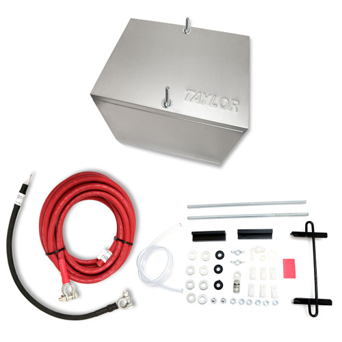 Taylor Wiring Harnesses #48203 - Taylor Cable 48203 Battery Box alum. NHRA w/1ga Cables